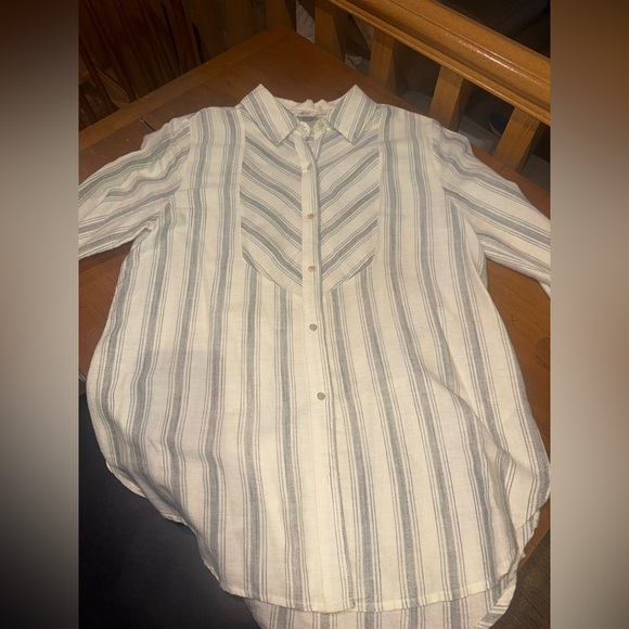 ANTHROPOLOGIE Lilka Cotton Buttondown - size medium - Picture 10 of 16